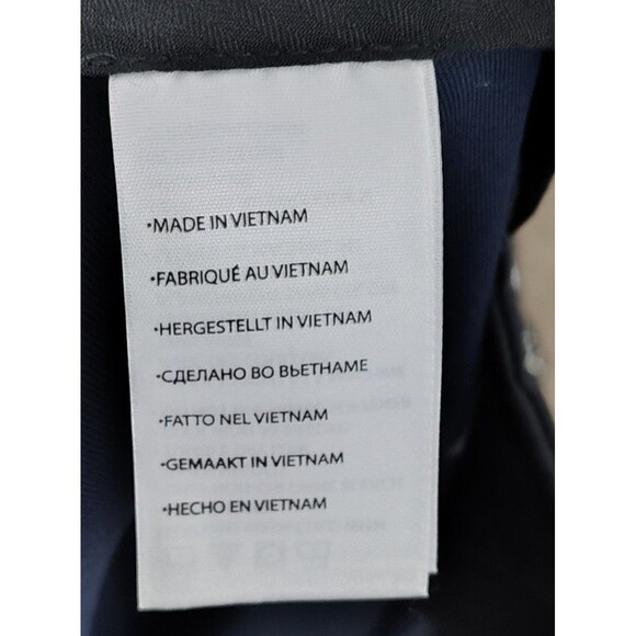 Oak Hill Navy Blue Microfiber Pleated Pants Men’s Size 60x 28 NWT Preppy Classic - Picture 4 of 5